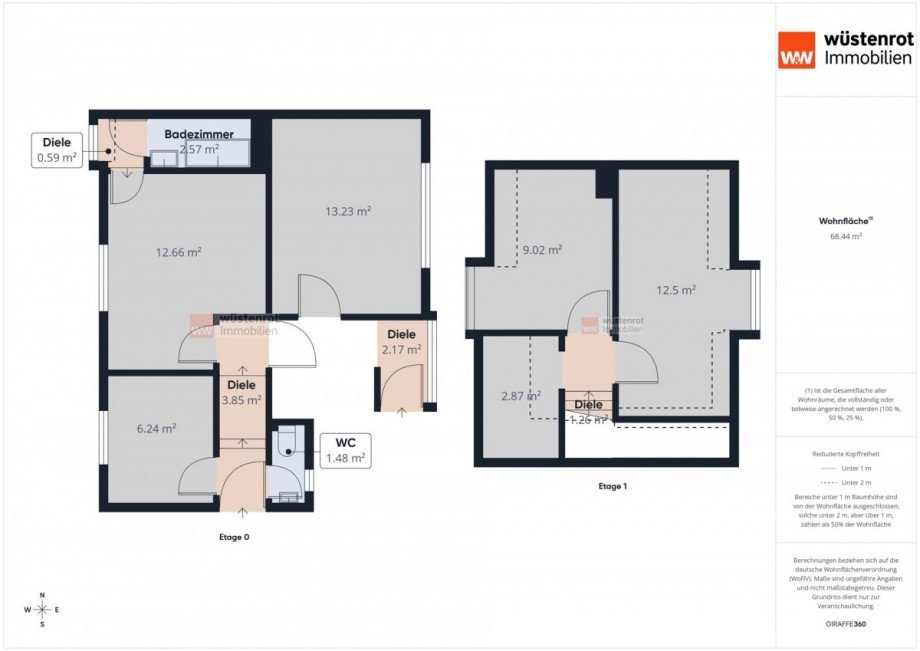Grundrisse Doppelhaush�lfte Peine