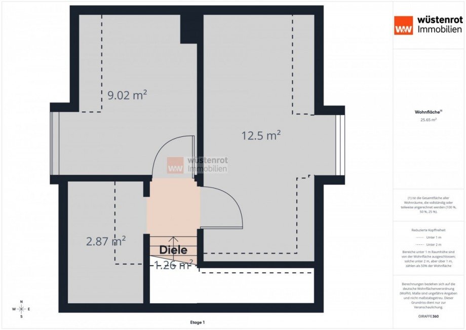 Grundriss OG Doppelhaush�lfte Peine