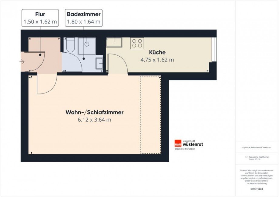 Grundriss Dachgeschosswohnung Hannover