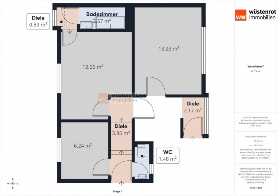 Grundriss EG Doppelhaush�lfte Peine