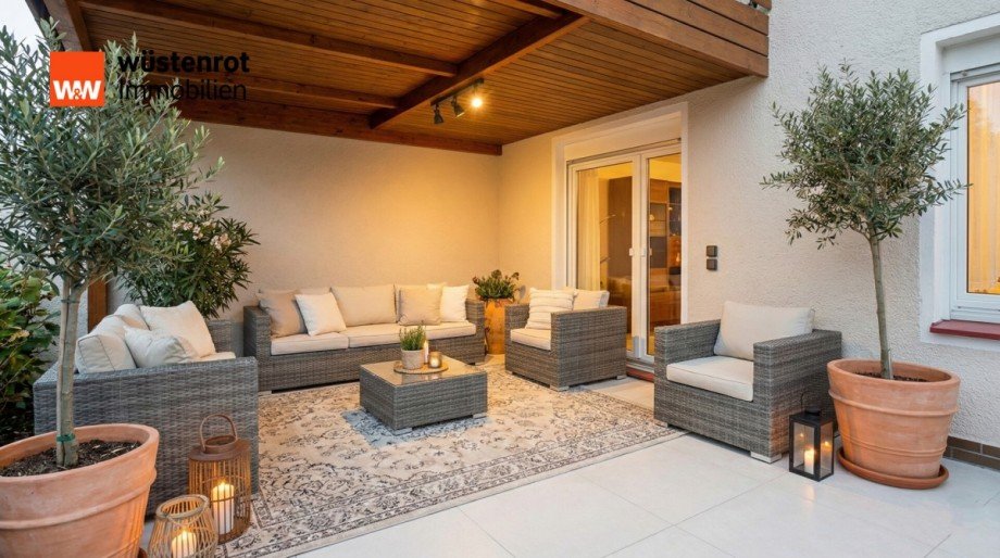 Terrasse nachher KI Reihenmittelhaus Langenhagen