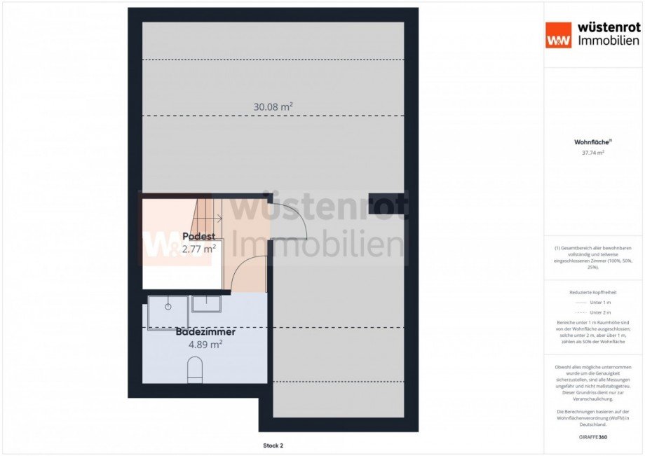 Grundriss DG Reihenmittelhaus Langenhagen