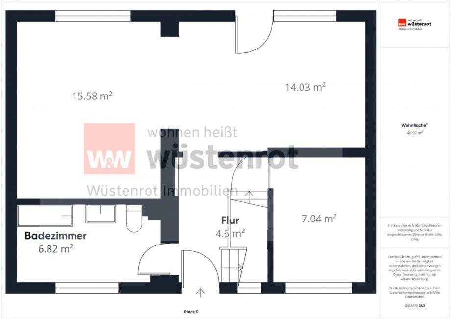 Grundriss EG (Terrasse nicht ber�cksichtigt) Einfamilienhaus Hannover / Misburg-Nord