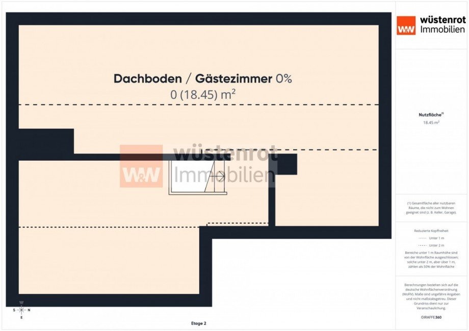 Grundriss DG Reihenmittelhaus Langenhagen