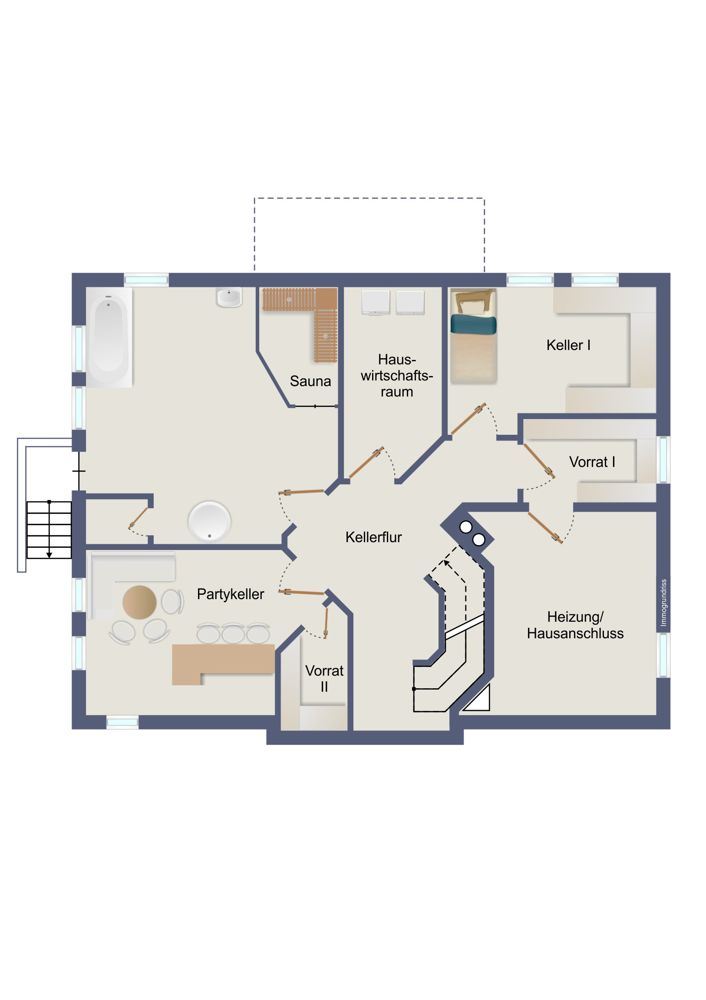 Grundriss KG Einfamilienhaus Garbsen / Osterwald Unterende