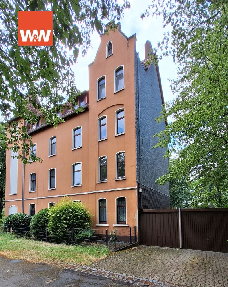 Ansicht Giebel+Garagen Mehrfamilienhaus Hannover
