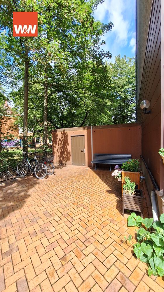 Sitzecke / Fahrr�der Mehrfamilienhaus Hannover