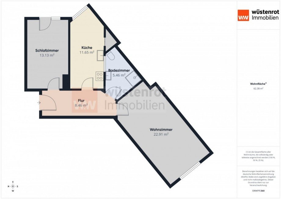 Grundriss 3.OG Wohnung Hannover