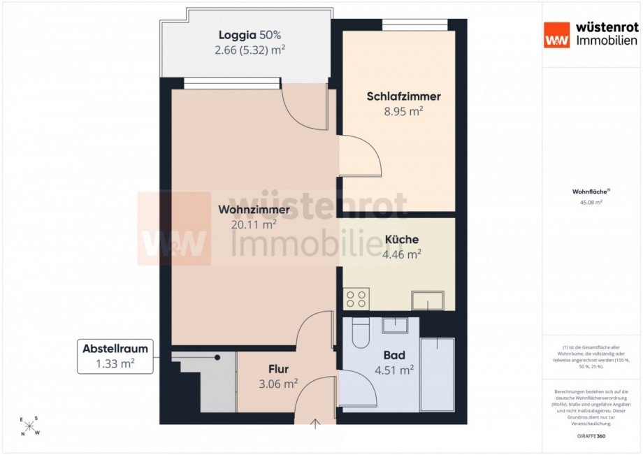 Grundriss Whg.47 Etagenwohnung Laatzen