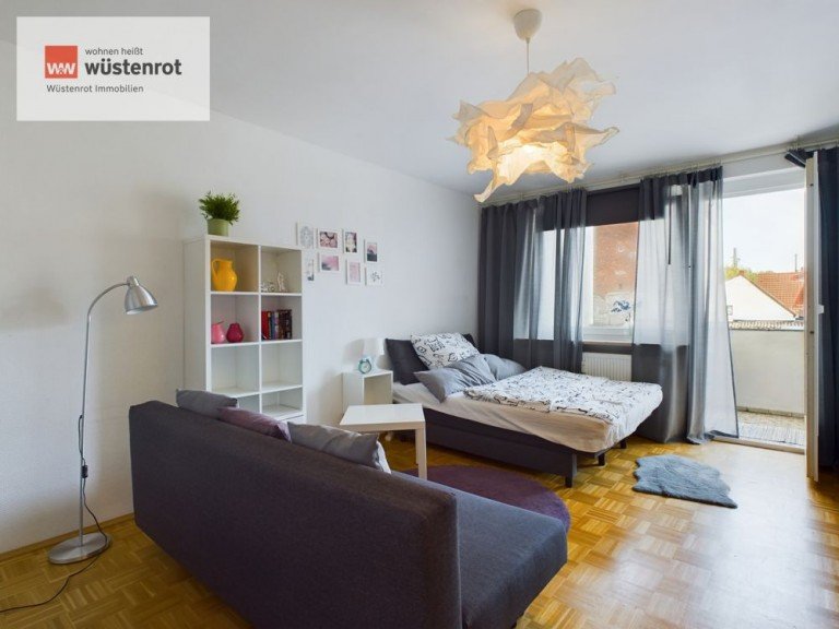 Wohn- / Schlafzimmer Hannover Erdgeschosswohnung Investieren Sie clever: Vermietete 1-Zimmer-Wohnung als Kapitalanlage